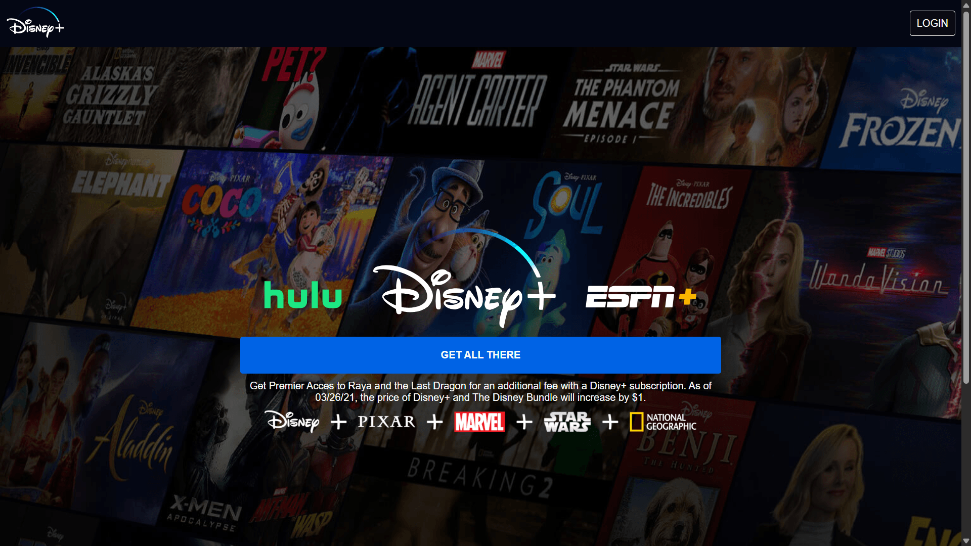 Screenshot of Disney Plus Clone project